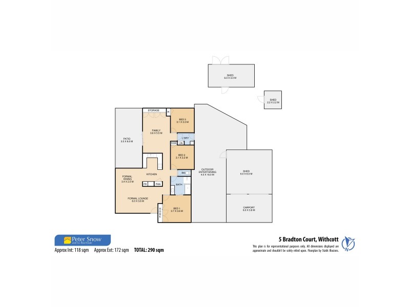 5 Bradton Court, Withcott QLD 4352 Floorplan