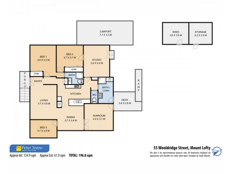 55 Wooldridge Street, Mount Lofty QLD 4350 Floorplan