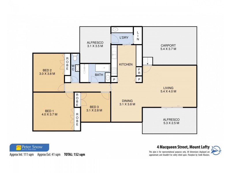 4 Macqueen Street, Mount Lofty QLD 4350 Floorplan