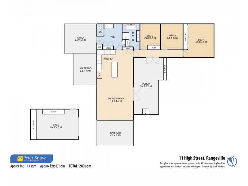 14 High Street, Rangeville QLD 4350 Floorplan