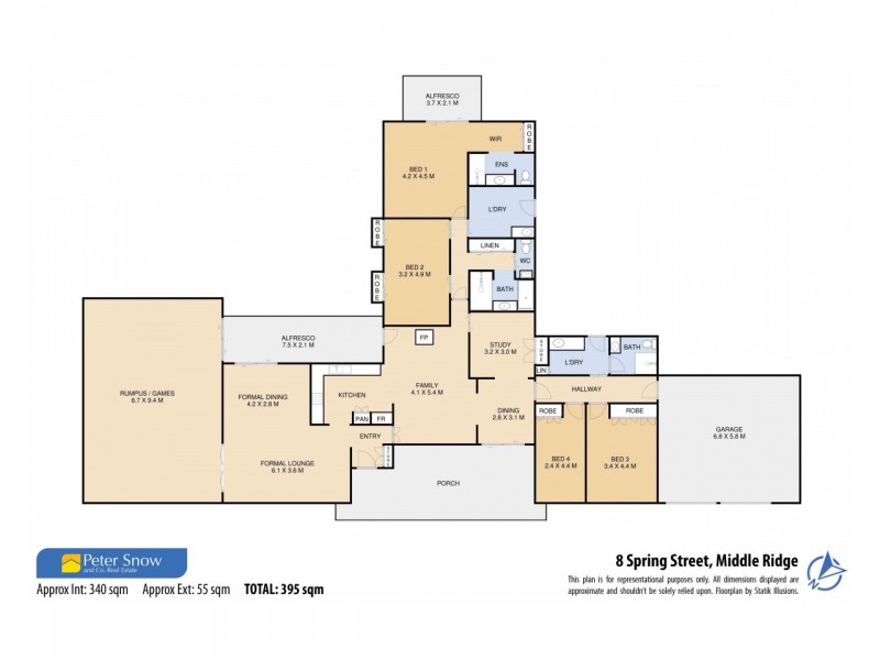 8 Spring Street, Middle Ridge QLD 4350 Floorplan