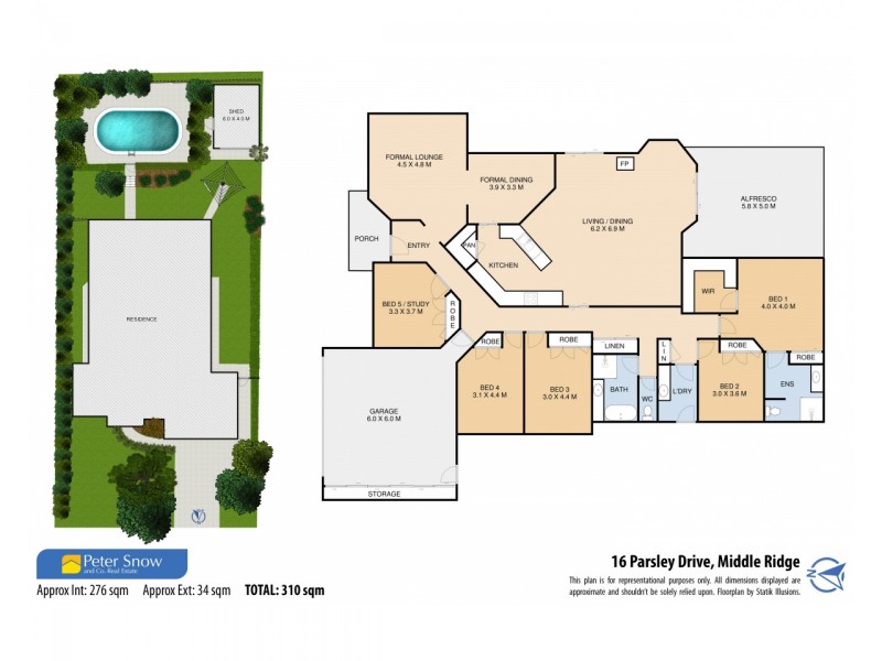 16 Parsley Drive, Middle Ridge QLD 4350 Floorplan
