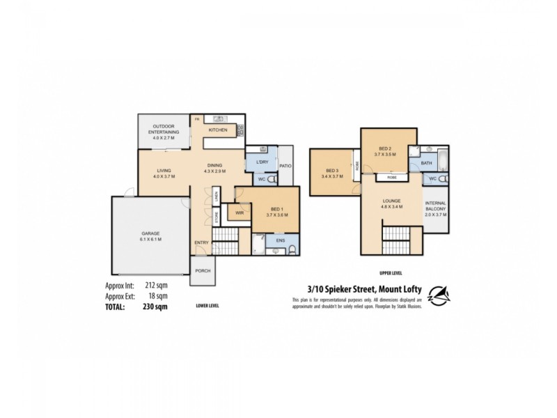 3/10 Spieker Street, Mount Lofty QLD 4350 Floorplan