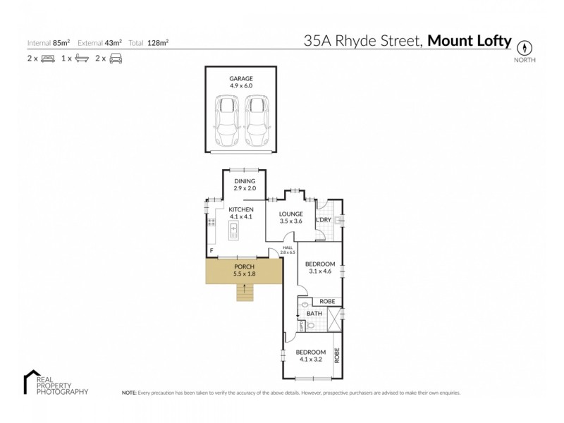 35A Rhyde Street, Mount Lofty QLD 4350 Floorplan