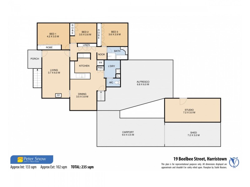 19 Beelbee Street, Harristown QLD 4350 Floorplan