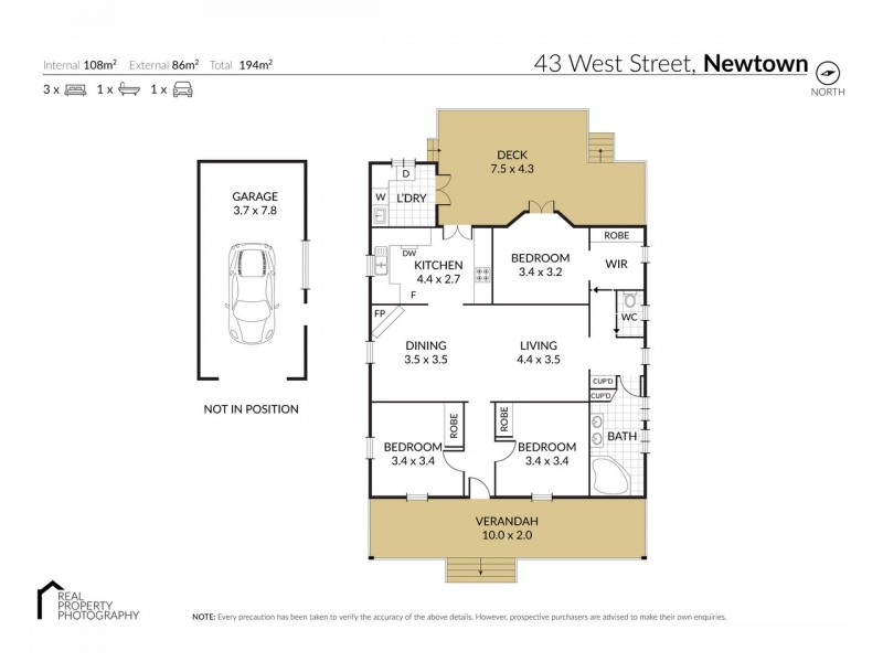 43 West Street, Newtown QLD 4350 Floorplan