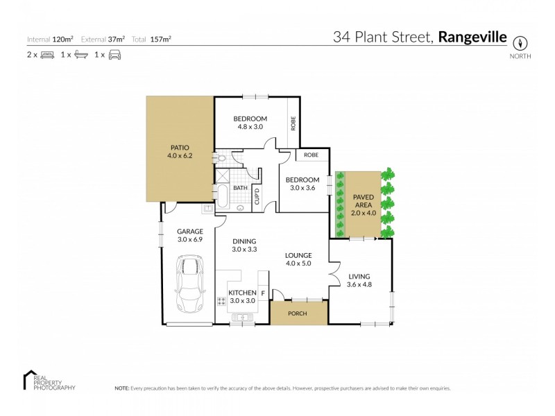34 Plant Street, Rangeville QLD 4350 Floorplan