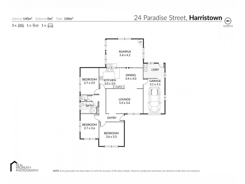 24 Paradise Street, Harristown QLD 4350 Floorplan