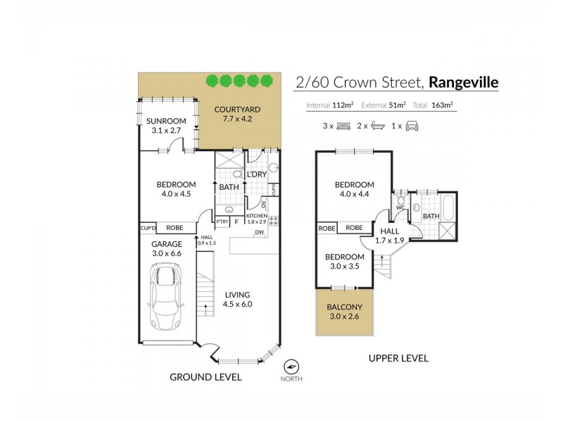 2/60 Crown Street, Rangeville QLD 4350 Floorplan