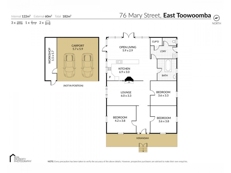 76 Mary Street, East Toowoomba QLD 4350 Floorplan