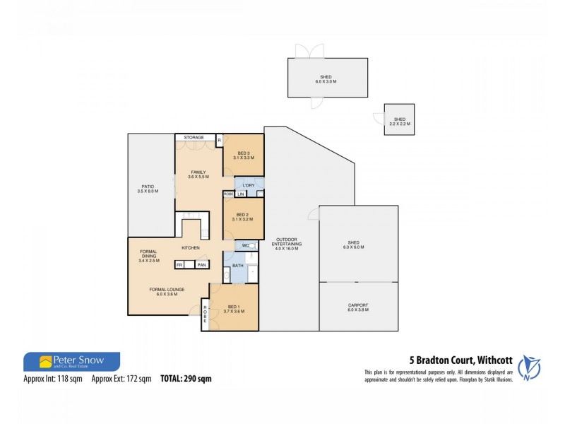 5 Bradton Court, Withcott QLD 4352 Floorplan