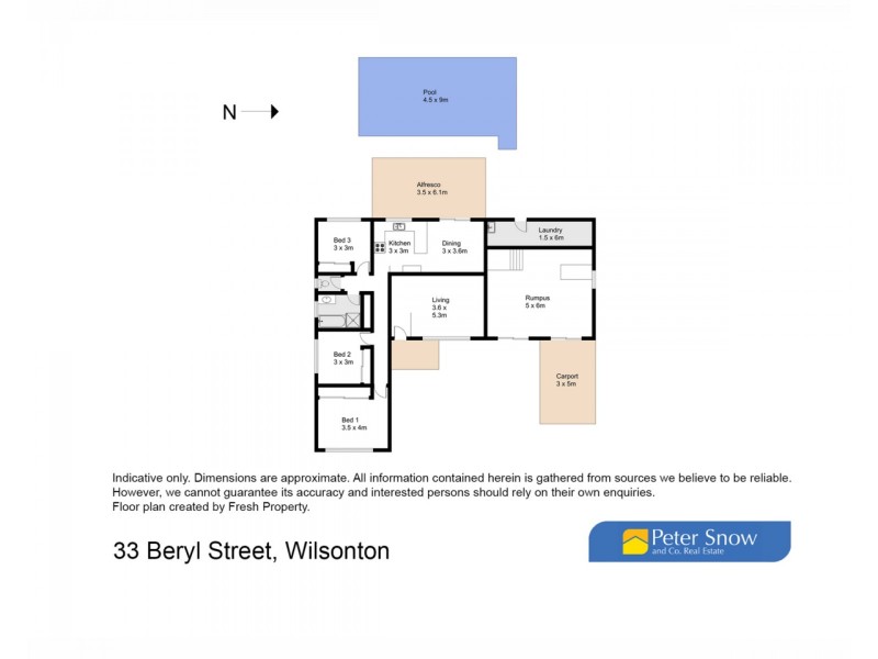33 Beryl Street, Wilsonton QLD 4350 Floorplan