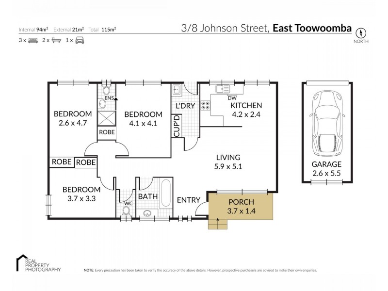 3/8 Johnson Street, East Toowoomba QLD 4350 Floorplan
