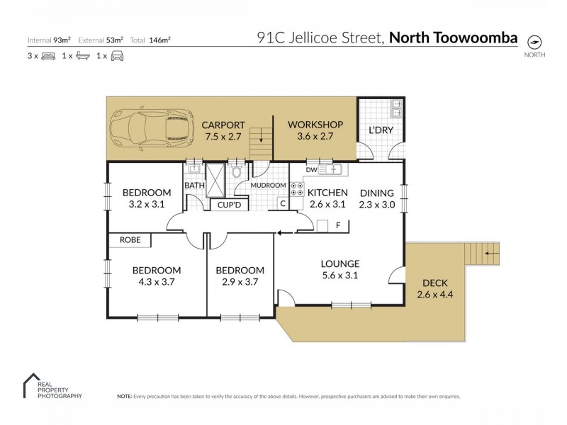 91C Jellicoe Street, North Toowoomba QLD 4350 Floorplan