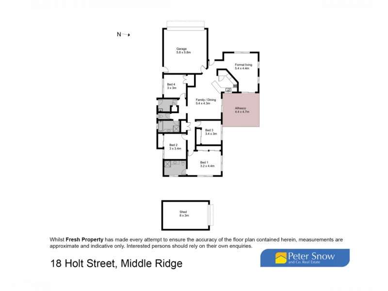 18 Holt Street, Middle Ridge QLD 4350 Floorplan