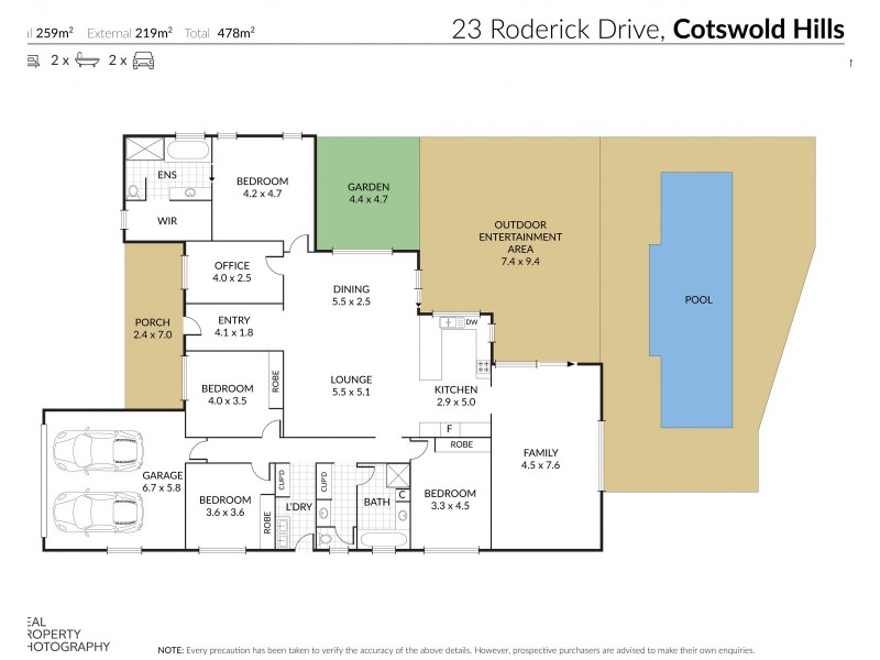 23 Roderick Drive, Cotswold Hills QLD 4350 Floorplan