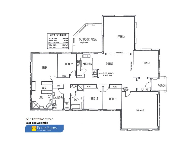 2/15 Cottesloe Street, East Toowoomba QLD 4350 Floorplan
