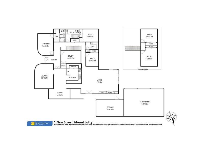1 New Street, Mount Lofty QLD 4350 Floorplan