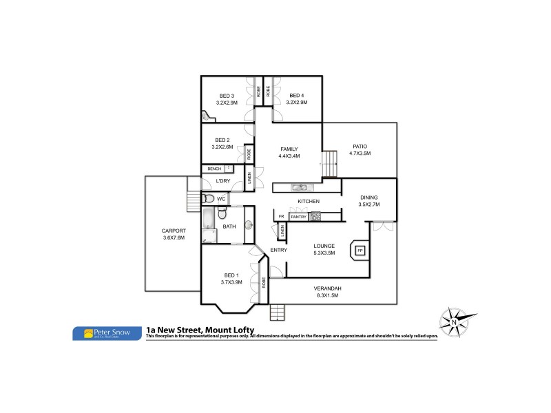 1A New Street, Mount Lofty QLD 4350 Floorplan