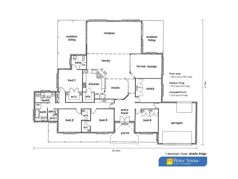 1 Montclair Close, Middle Ridge QLD 4350 Floorplan
