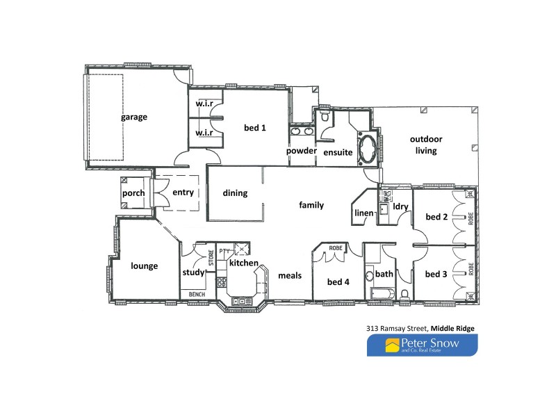 313 Ramsay Street, Middle Ridge QLD 4350 Floorplan