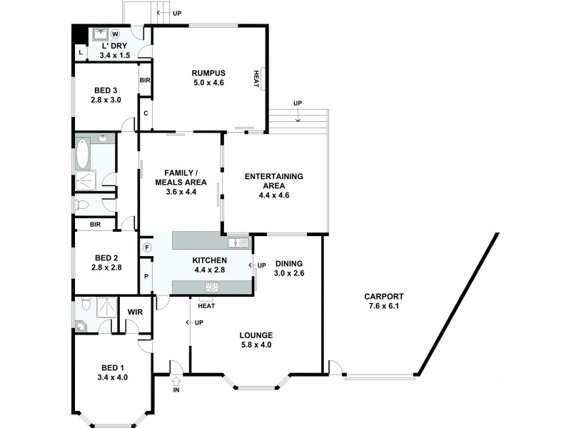 14 Henry Cable Court, Mill Park VIC 3082 Floorplan