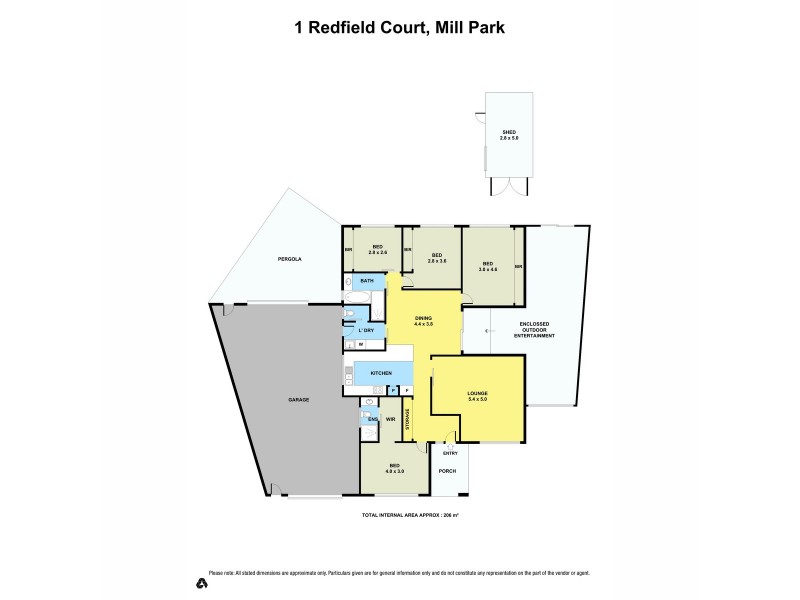 1 Redfield Court, Mill Park VIC 3082 Floorplan