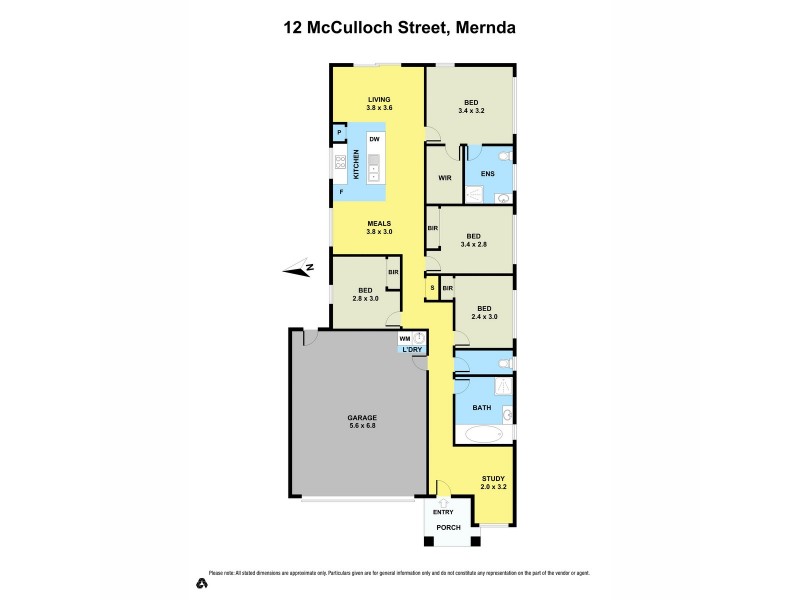 12 McCulloch Street, Mernda VIC 3754 Floorplan