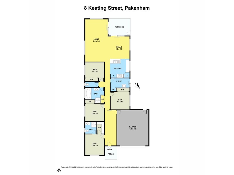 8 Keating Street, Pakenham VIC 3810 Floorplan