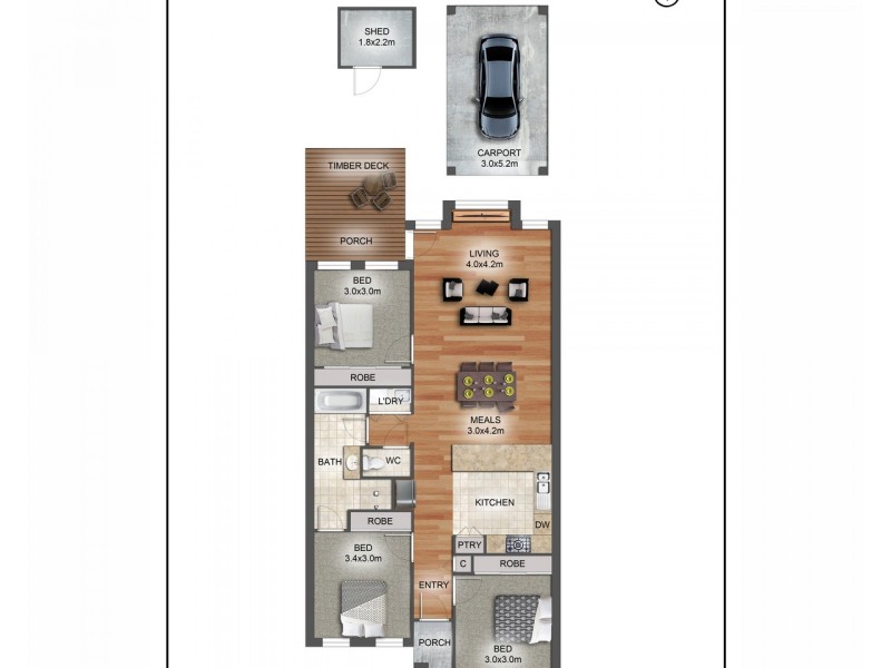 26/292 Mckimmies Road, Mill Park VIC 3082 Floorplan