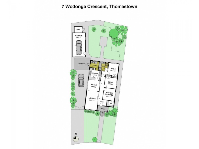 7 Wodonga Crescent, Thomastown VIC 3074 Floorplan