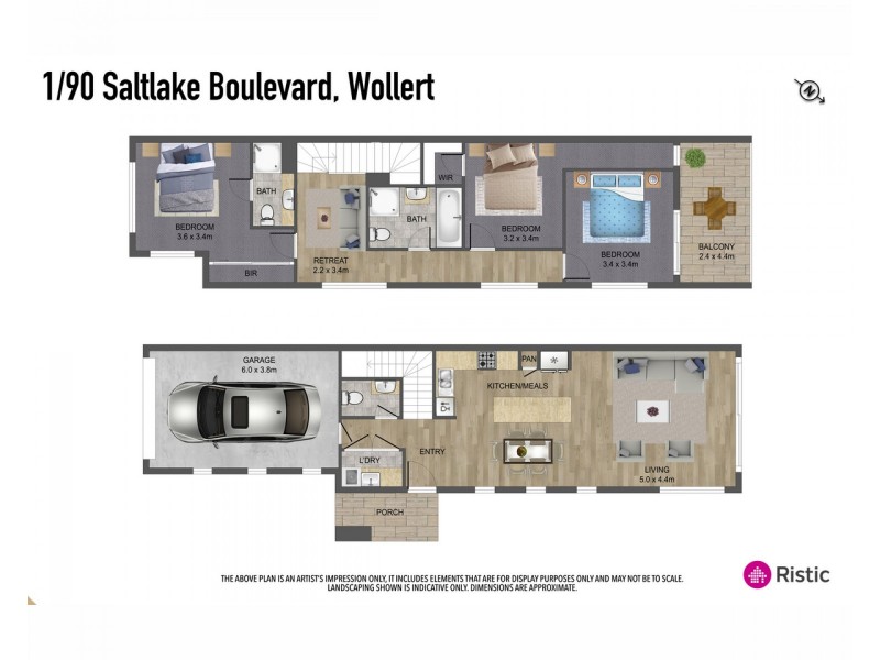 1/90 Saltlake Boulevard, Wollert VIC 3750 Floorplan