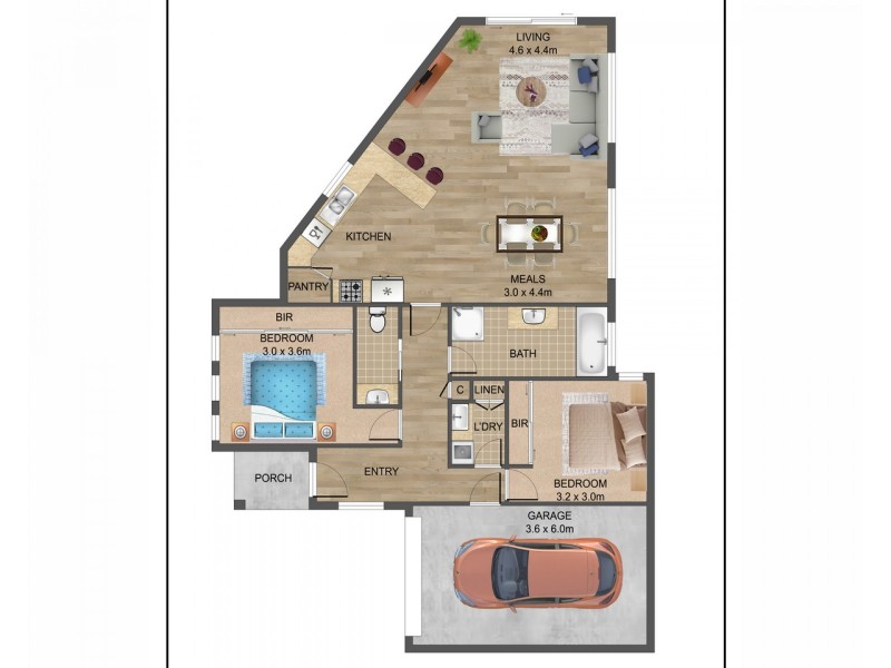 2/5 Windeatt Close, Mill Park VIC 3082 Floorplan