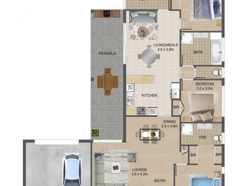 8 Carroll Crescent, Mill Park VIC 3082 Floorplan