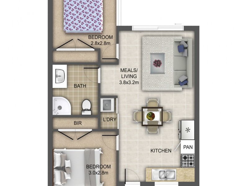 3/13 Hall Street, Epping VIC 3076 Floorplan