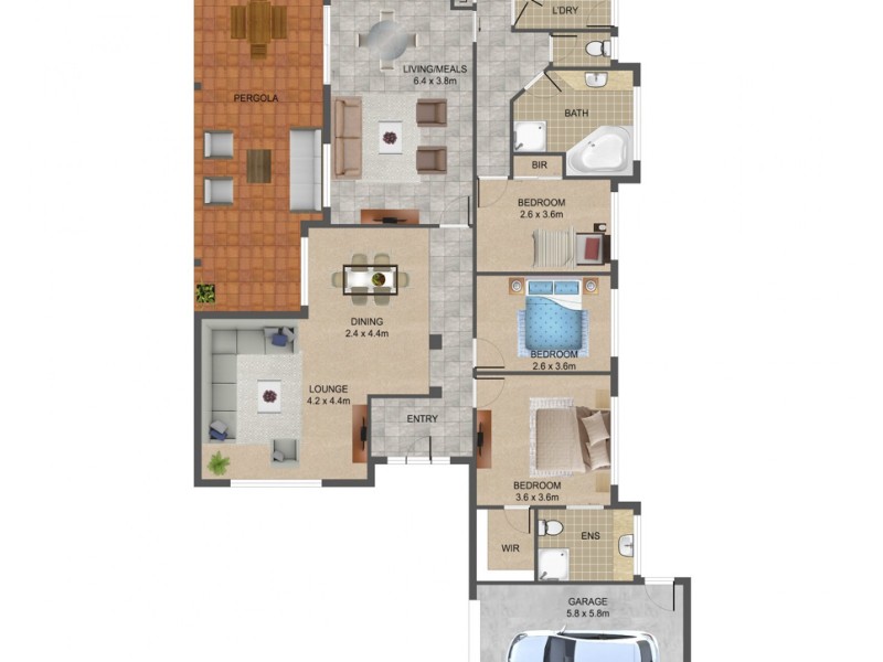 4 Gilroy Crescent, Mill Park VIC 3082 Floorplan