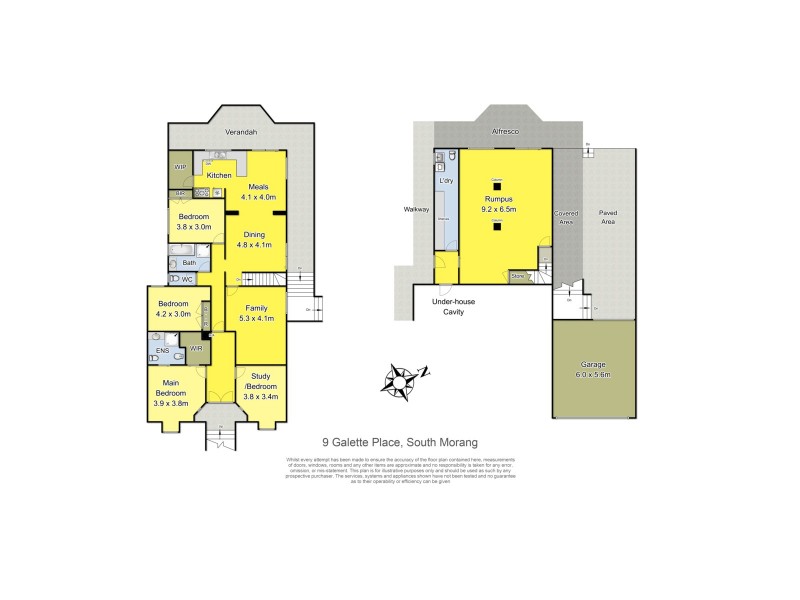 9 Galette Place, South Morang VIC 3752 Floorplan