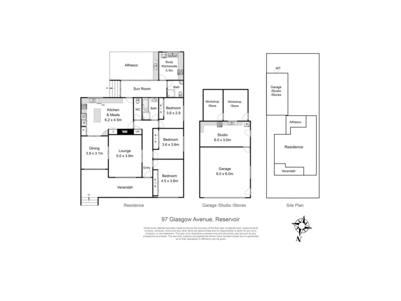 97 Glasgow Avenue, Reservoir VIC 3073 Floorplan