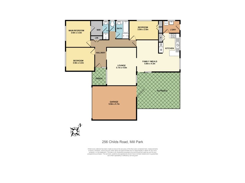 256 Childs Road, Mill Park VIC 3082 Floorplan