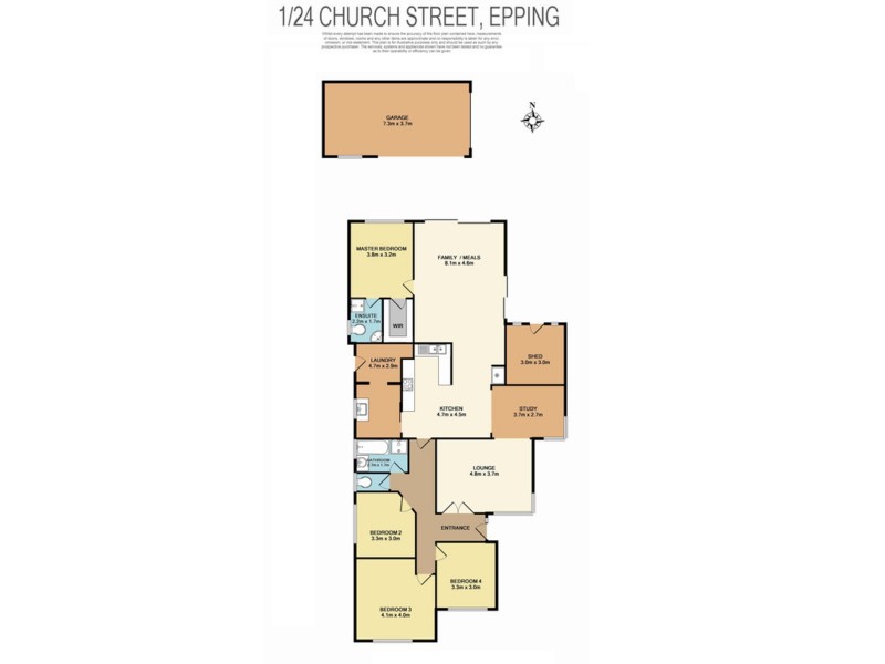 1/24 Church Street, Epping VIC 3076 Floorplan