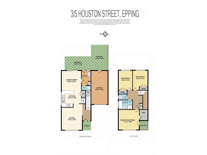 3/5 Houston Street, Epping VIC 3076 Floorplan