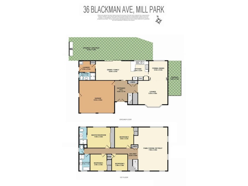 36 Blackman Avenue, Mill Park VIC 3082 Floorplan