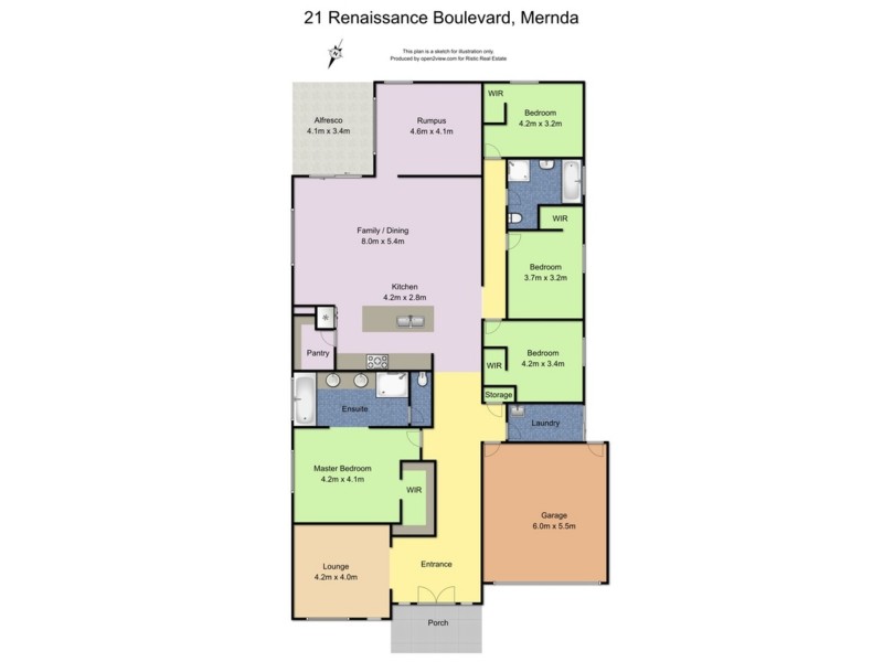 21 Renaissance Boulevard, Mernda VIC 3754 Floorplan