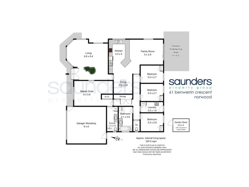 61 Benwerrin Crescent, Norwood TAS 7250 Floorplan