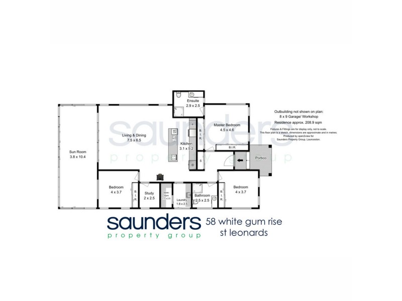 58 White Gum Rise, St Leonards TAS 7250 Floorplan