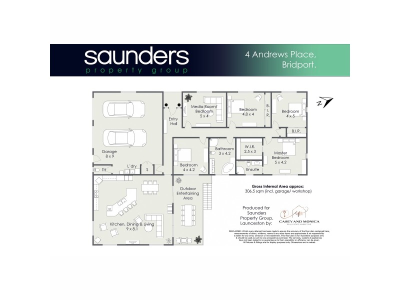 4 Andrews Place, Bridport TAS 7262 Floorplan
