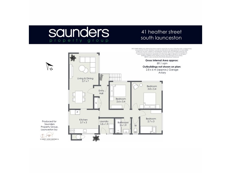 41 Heather Street, South Launceston TAS 7249 Floorplan