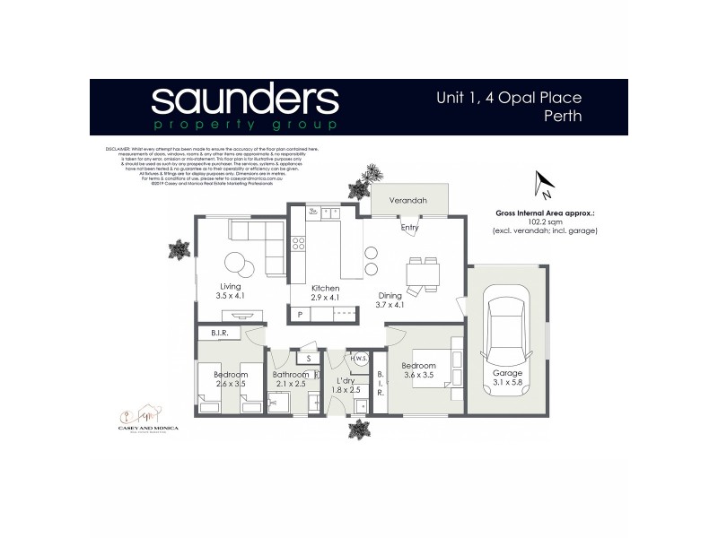 3/4 Opal Place, Perth TAS 7300 Floorplan