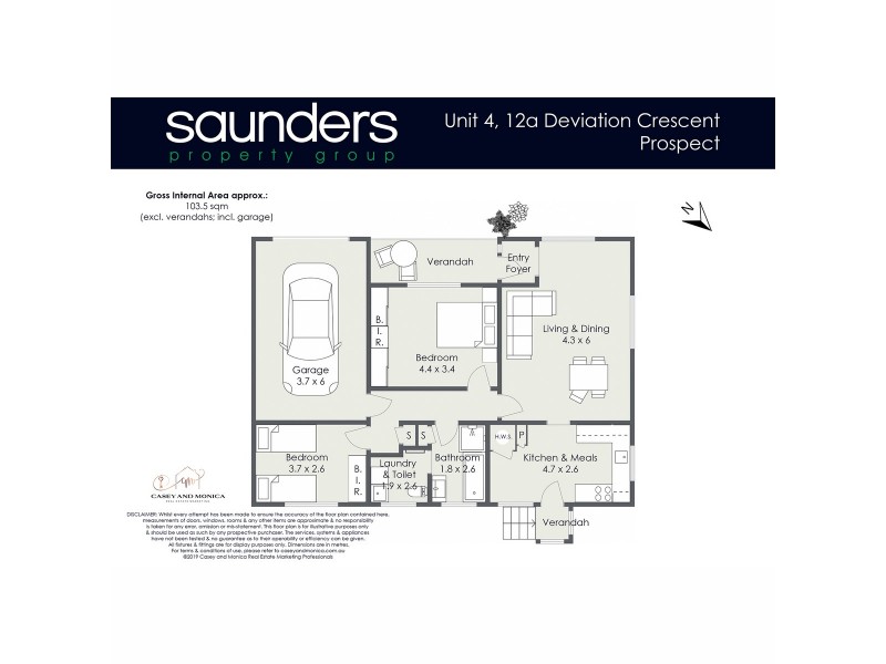4/12A Deviation Crescent, Prospect TAS 7250 Floorplan