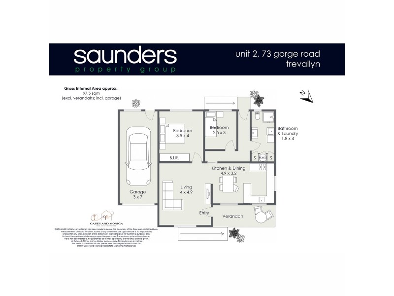 2/73 Gorge Road, Trevallyn TAS 7250 Floorplan